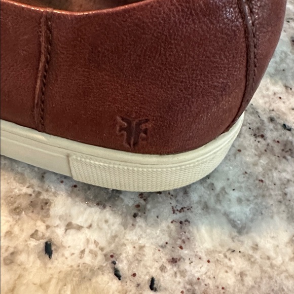 Men's Frye Brown Slip-On Leather Shoes - Picture 5 of 12